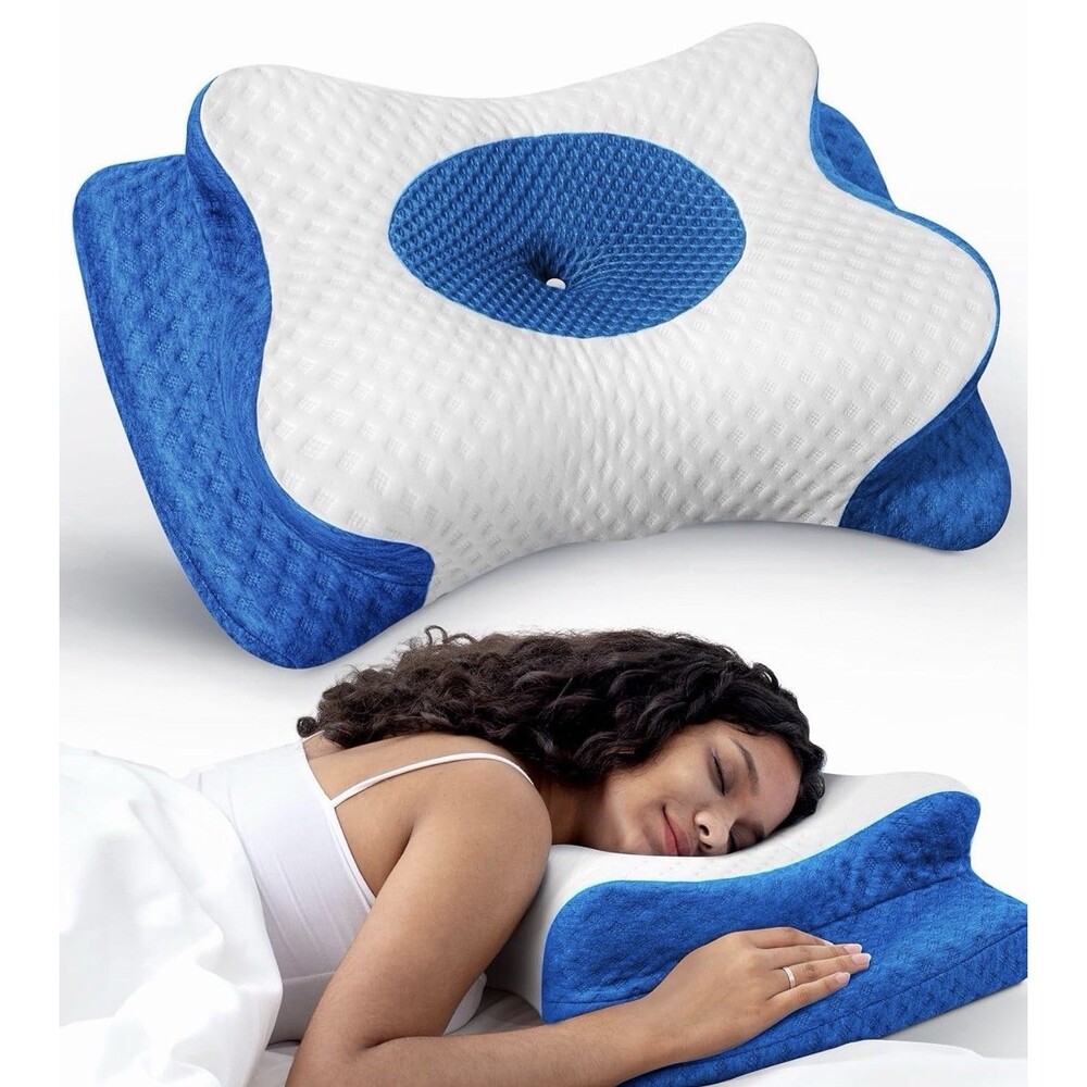 Emircey Contour Memory Foam Cervical Pillow Neck Pain Relief NEW